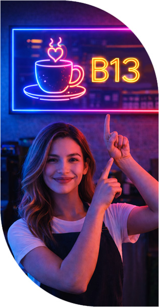 Кофейня с цифровой очередью MinusLine